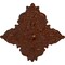 Ekena Millwork Melchor Diamond Medallion (Canopies up to 4"), 67 1/4"W x 43 3/8"H x 4"ID x 2"P, Burnished Mahogany CM70X43MLBMC - alternate 2